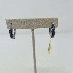 Shop LC Catalina Iolite Platinum Over Sterling Silver Hoop Earrings 5156